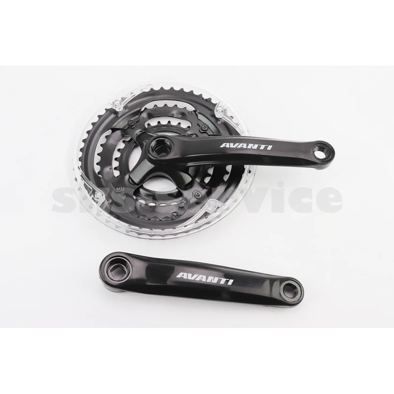 Шатуни квадрат 170мм, 48.38.28T MTB, чорні GS-P316