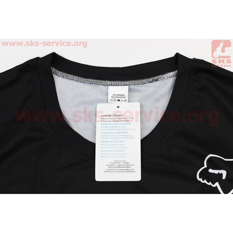 Фото 3 - Футболка (Джерсі) чоловіча L-(Polyester 80% / Spandex 20%), короткі рукави, вільний крій, чорно-сіра, НЕ оригінал