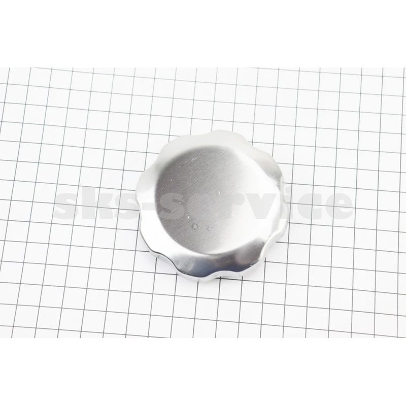 Кришка бака паливного D-70mm, 168F/170F/173F/177F/182F/188F/190F, метал, ХРОМ, Тип 2