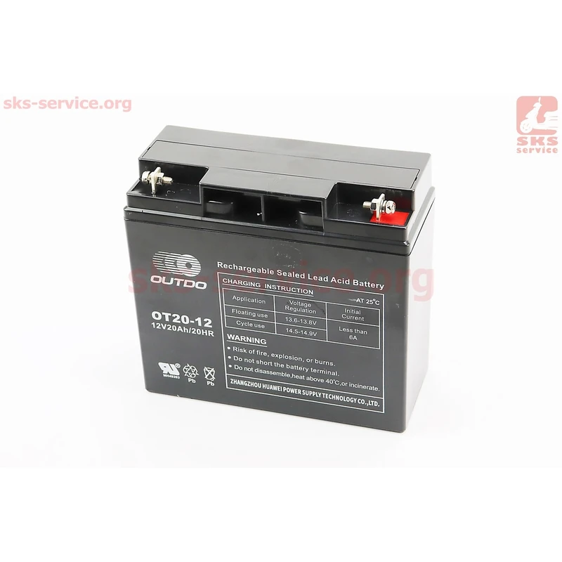 Акумулятор 12V20Ah OT20-12 кислотний (L181*W77*H167mm) для ДБЖ, іграшок та ін.