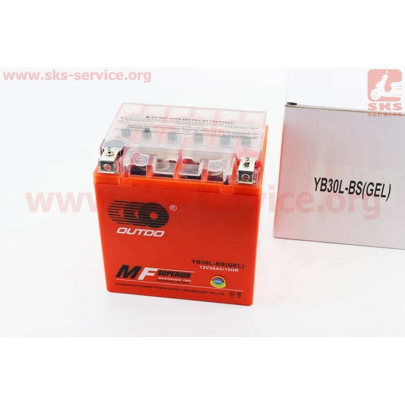 Акумулятор 12V30Аh YB30L-BS GEL (L165*W125*H175mm)