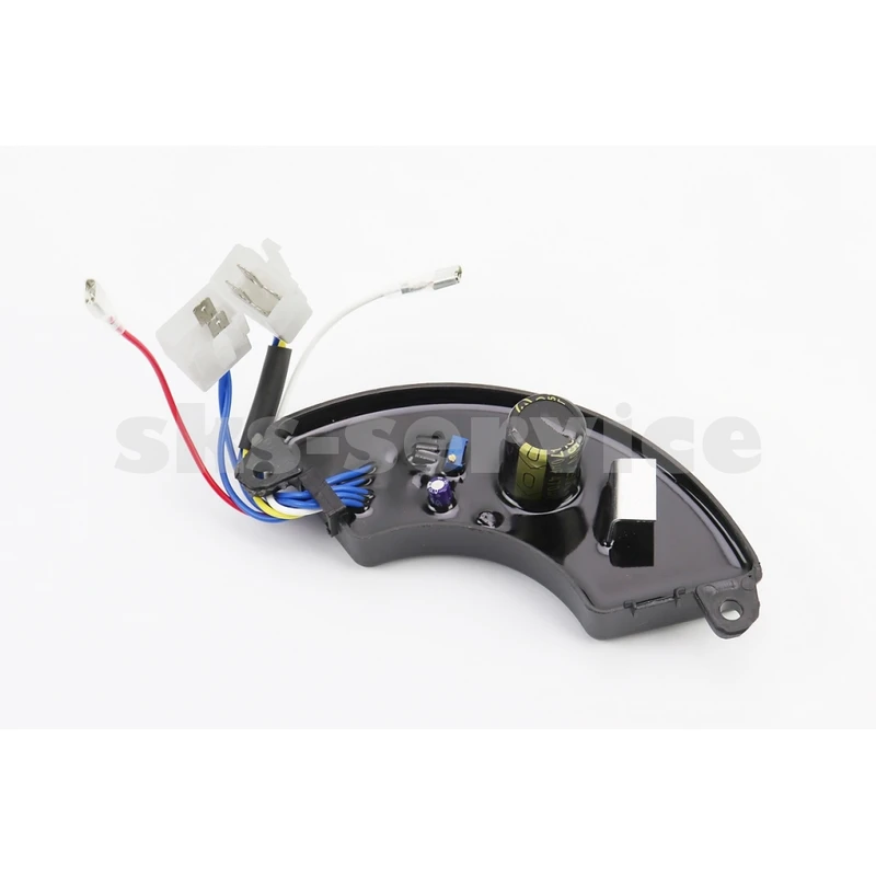 Реле напруги AVR трифазне 4-6кВт (корпус - сегмент, пластик, контакти - 2 мама + 2 тато + 4 тато, 250V, 470µF)