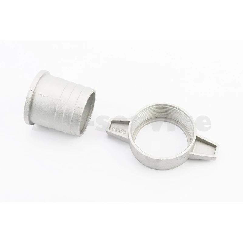 Перехідник мотопомпи з фланця на шланг, алюміній к-кт 2шт, 2 (50mm)