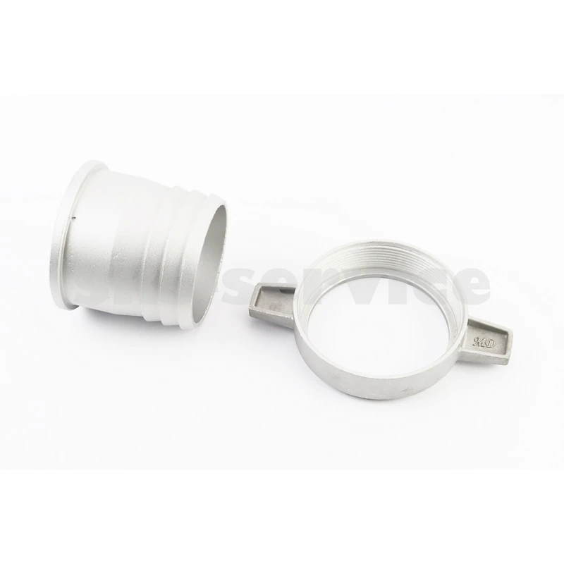 Перехідник мотопомпи з фланця на шланг, алюміній к-кт 2шт, 3(74mm)