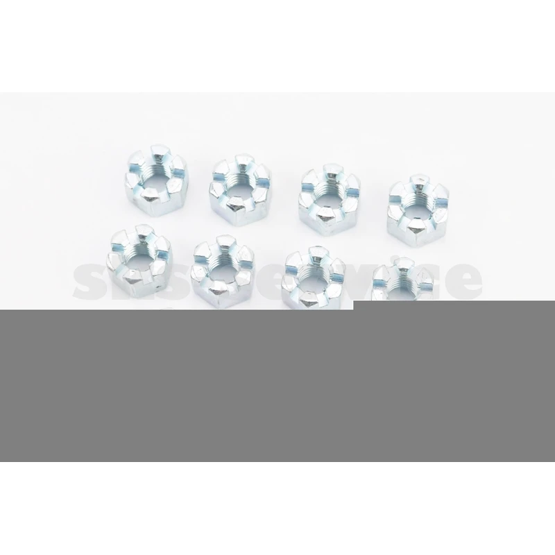 Гайка М10x1,5 корончаста 8 цб DIN935, к-кт 10шт