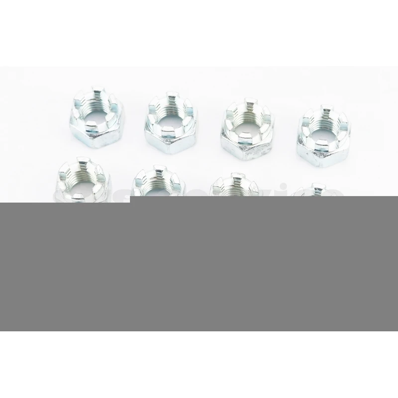 Гайка М12x1,75 корончаста 8 цб DIN935, к-кт 10шт